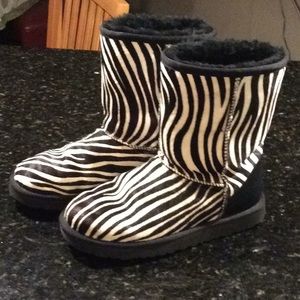 UGG zebra stripe boots